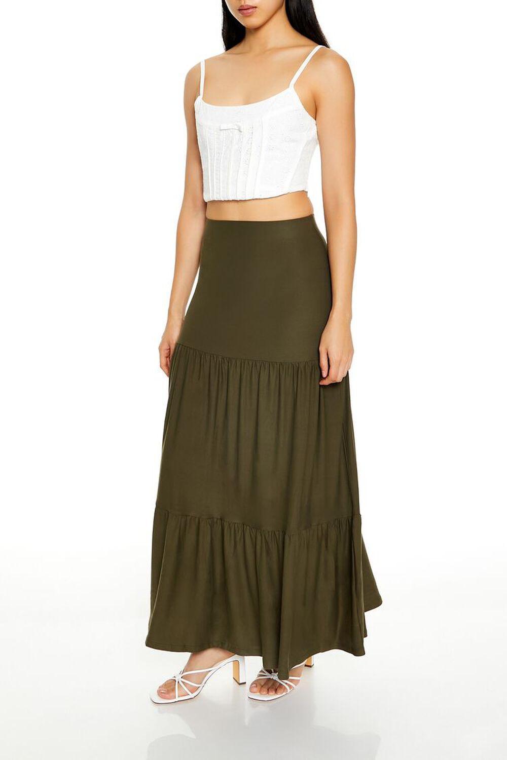 Tiered Column Maxi Skirt | Forever 21 Product Image