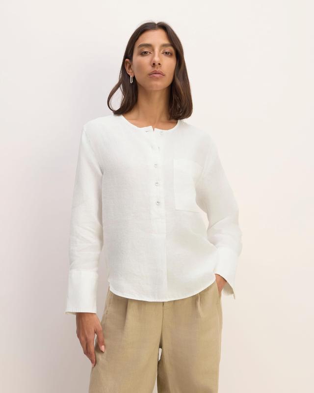 The Popover Shirt in Linen Product Image