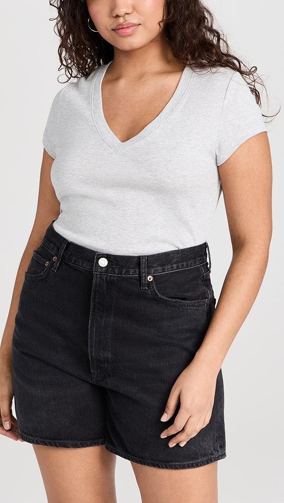 Splendid Faye 1x1 V Neck Tee | Shopbop Product Image