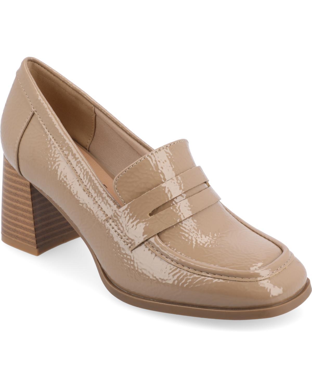 Journee Collection Womens Malleah Heeled Loafers Product Image