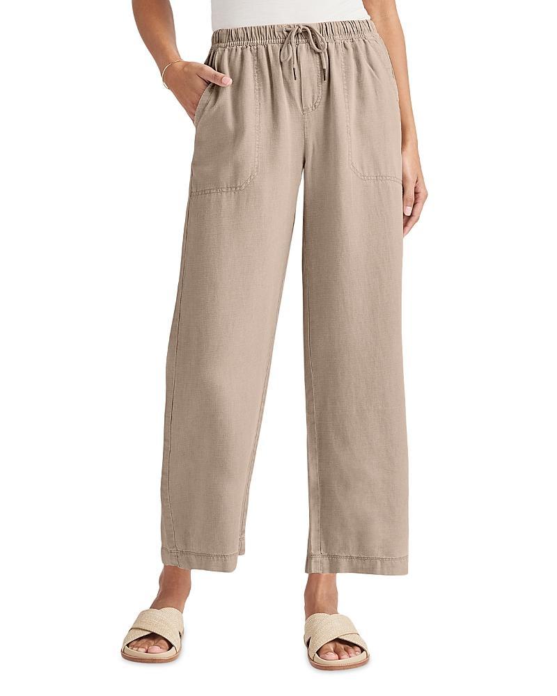 Womens Angie Drawstring Wide-Leg Crop Pants Product Image