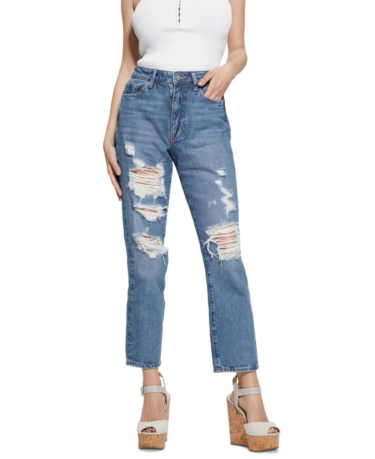 Guess Womens It Girl Straight-Leg Jeans Product Image