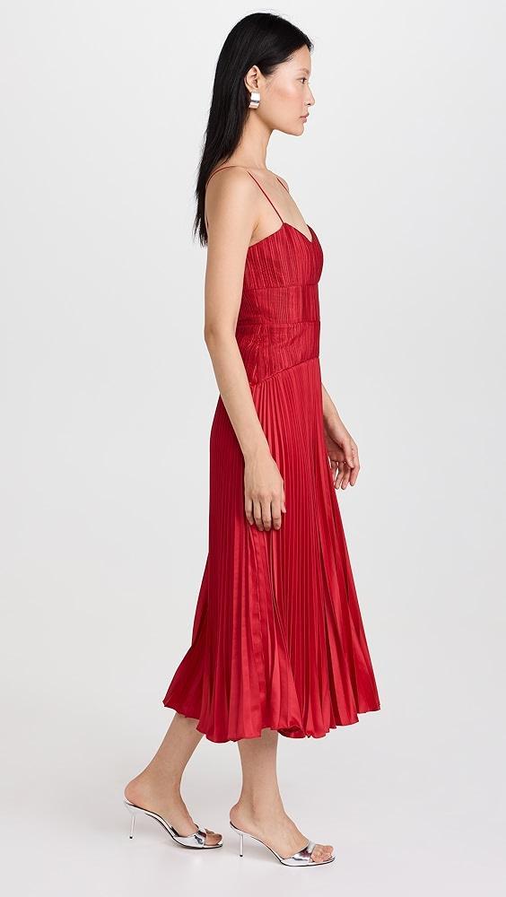 AMUR Cherry Drop Waist Midi Dress | Shopbop Product Image