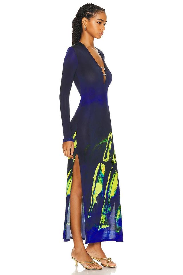 Louisa Ballou Long Helios Dress Blue. (also in ). Product Image