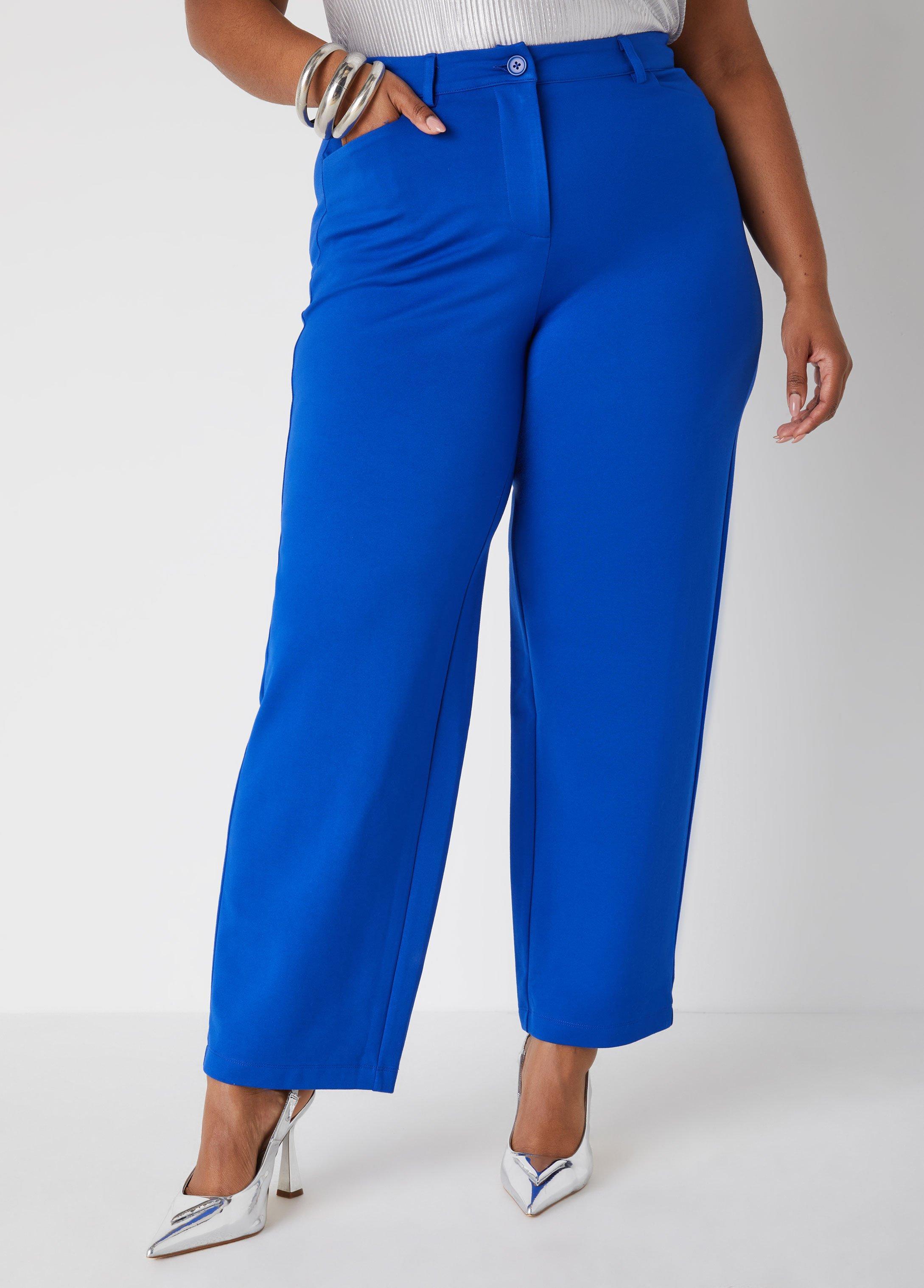 High Waist Ponte Trousers Product Image