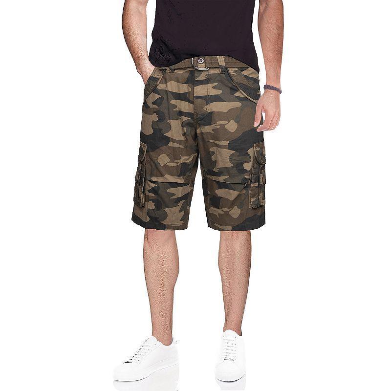 X-Ray Mens Belted Double Pocket Cargo Shorts Product Image