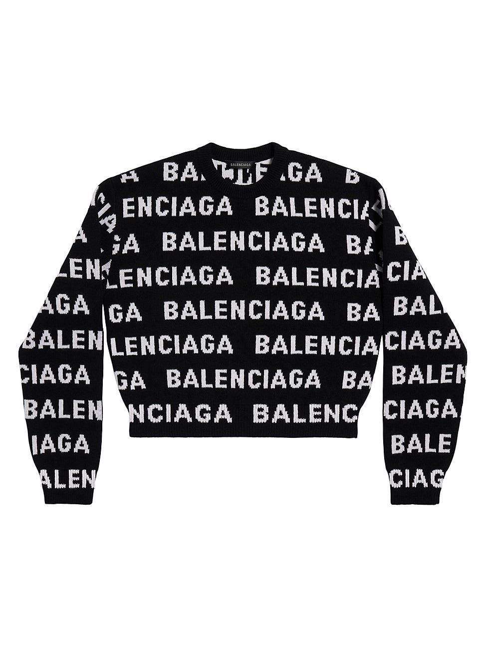 Womens Bal Horizontal Allover Cropped Sweater Product Image