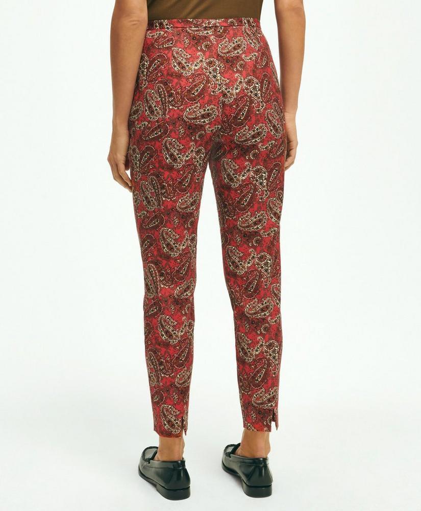 Paisley Slim Side-Zip Pants Product Image