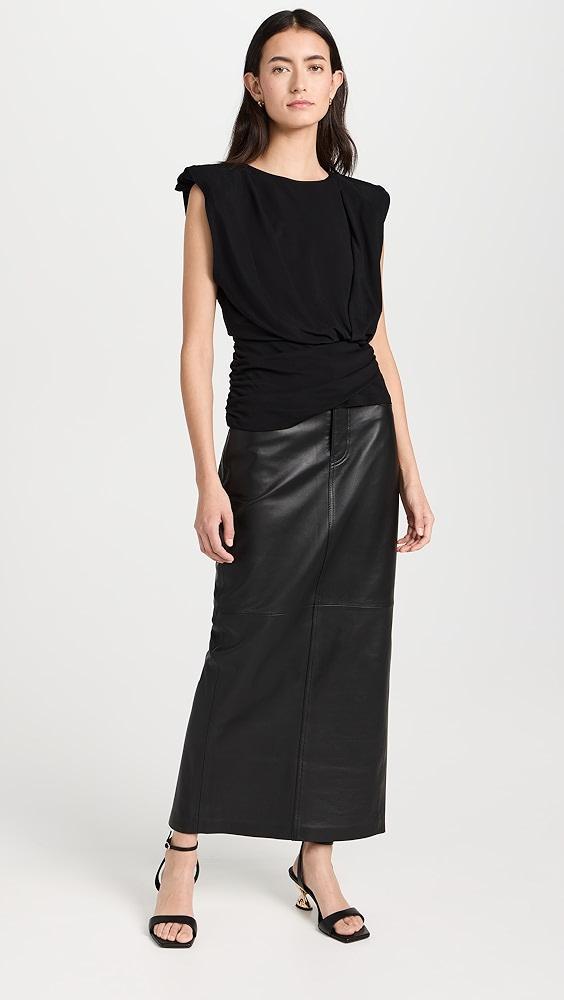 SIMKHAI Daton Draped Top | Shopbop Product Image