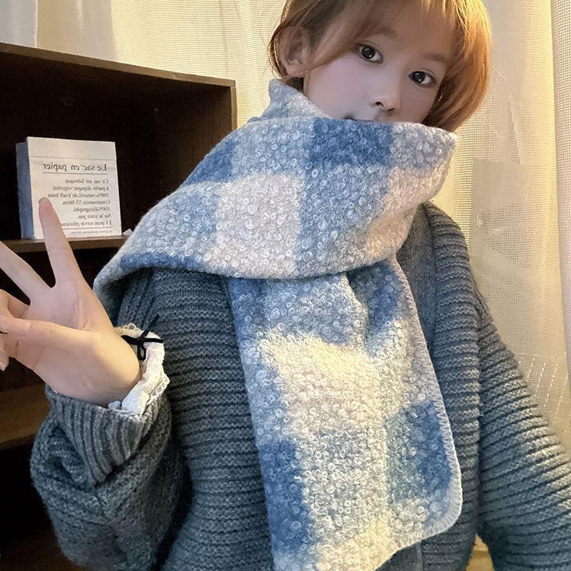 Checker Knit Scarf Product Image