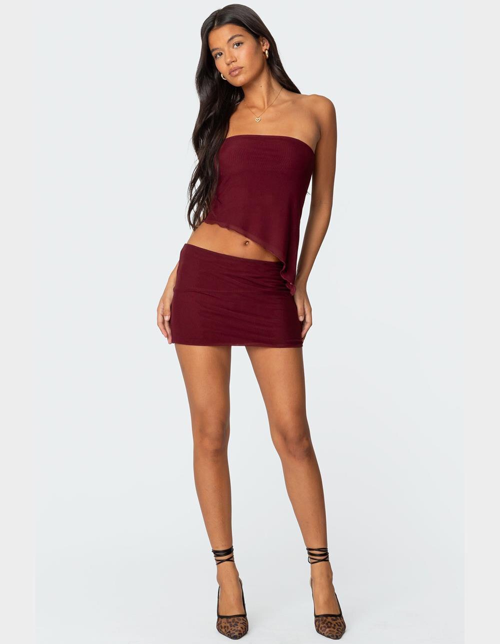 EDIKTED Vivi Mesh Mini Skirt Product Image