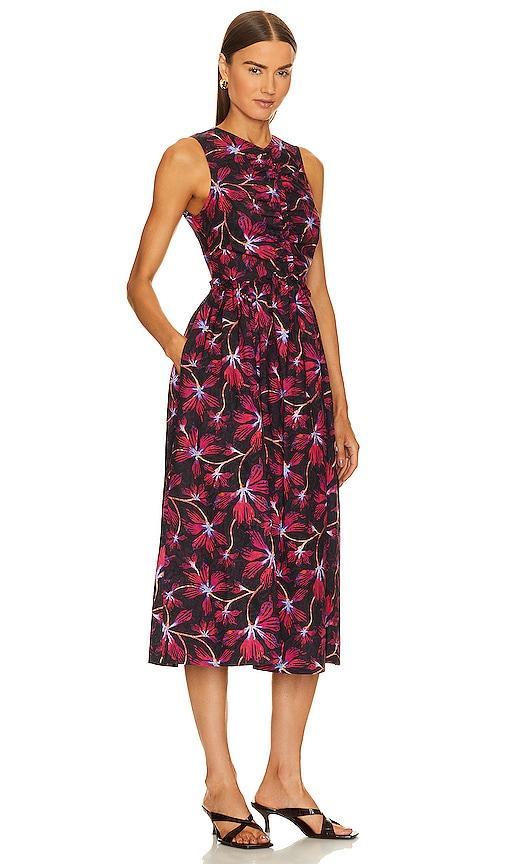 Womens Mimi Moonflower Poplin Midi-Dress Product Image