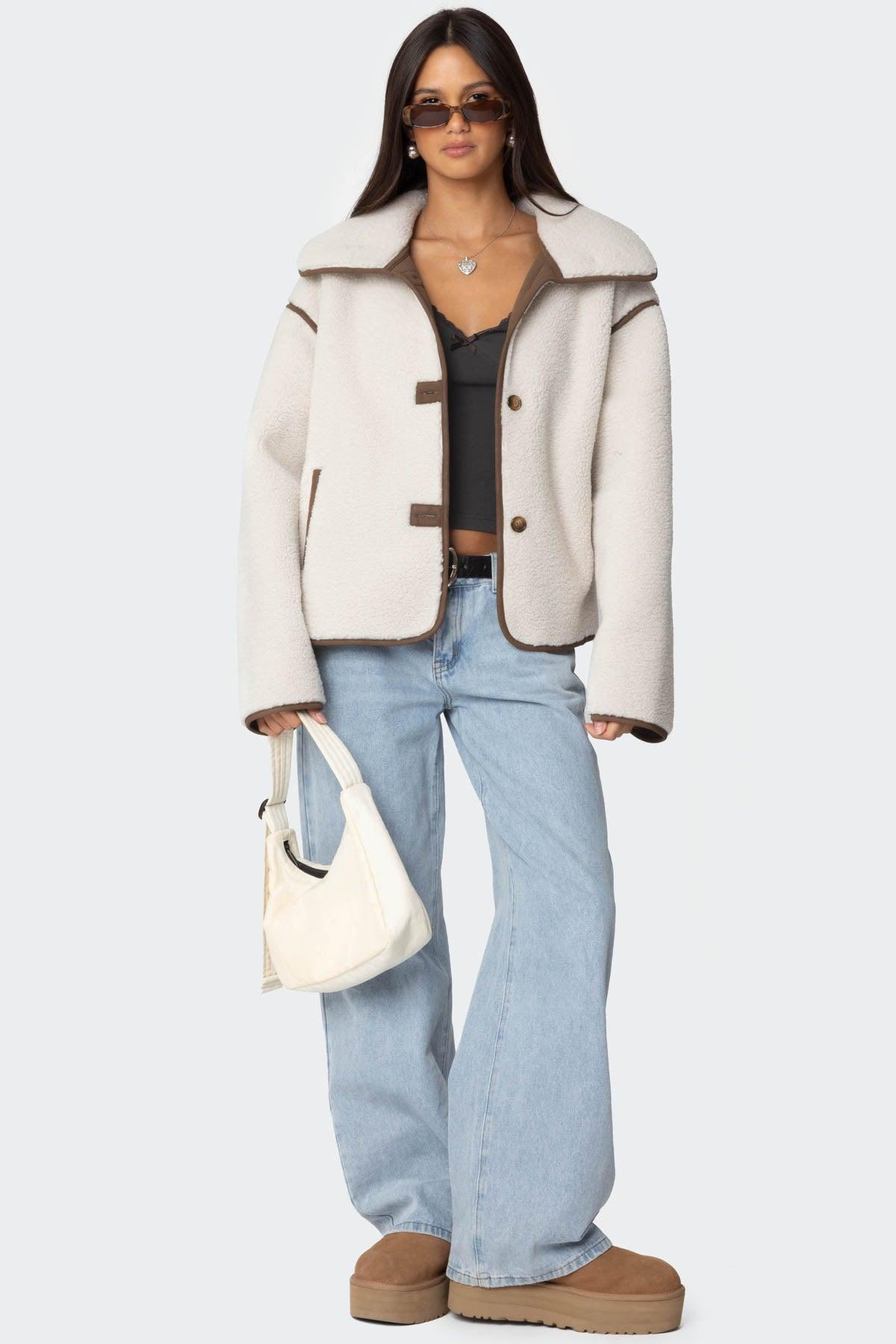 Frost Oversized Faux Shearling Jacket Product Image