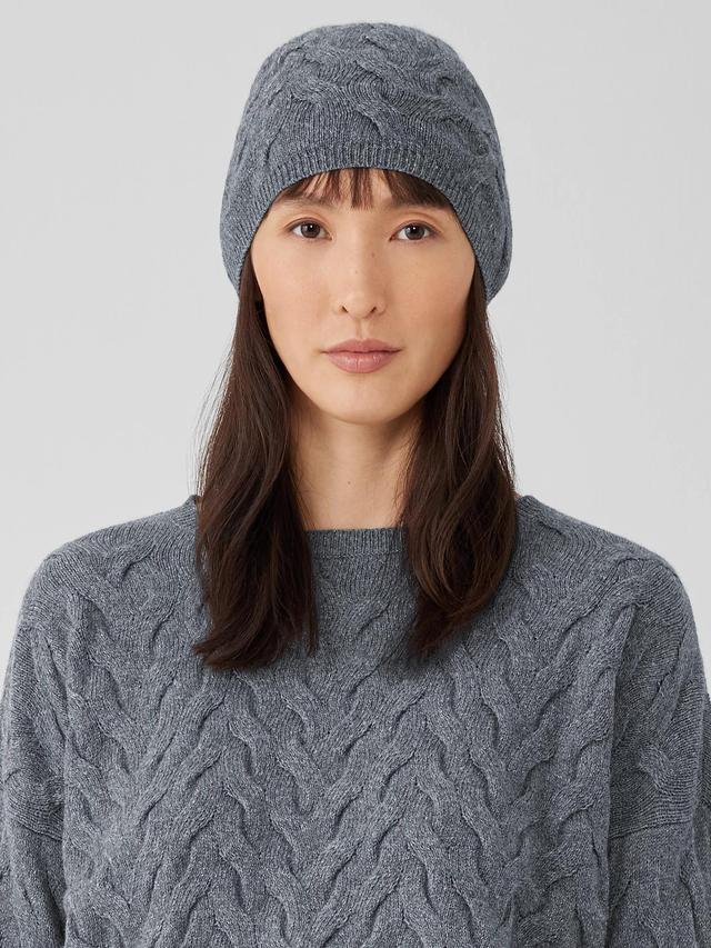 Cotton and Recycled Cashmere Hat Product Image