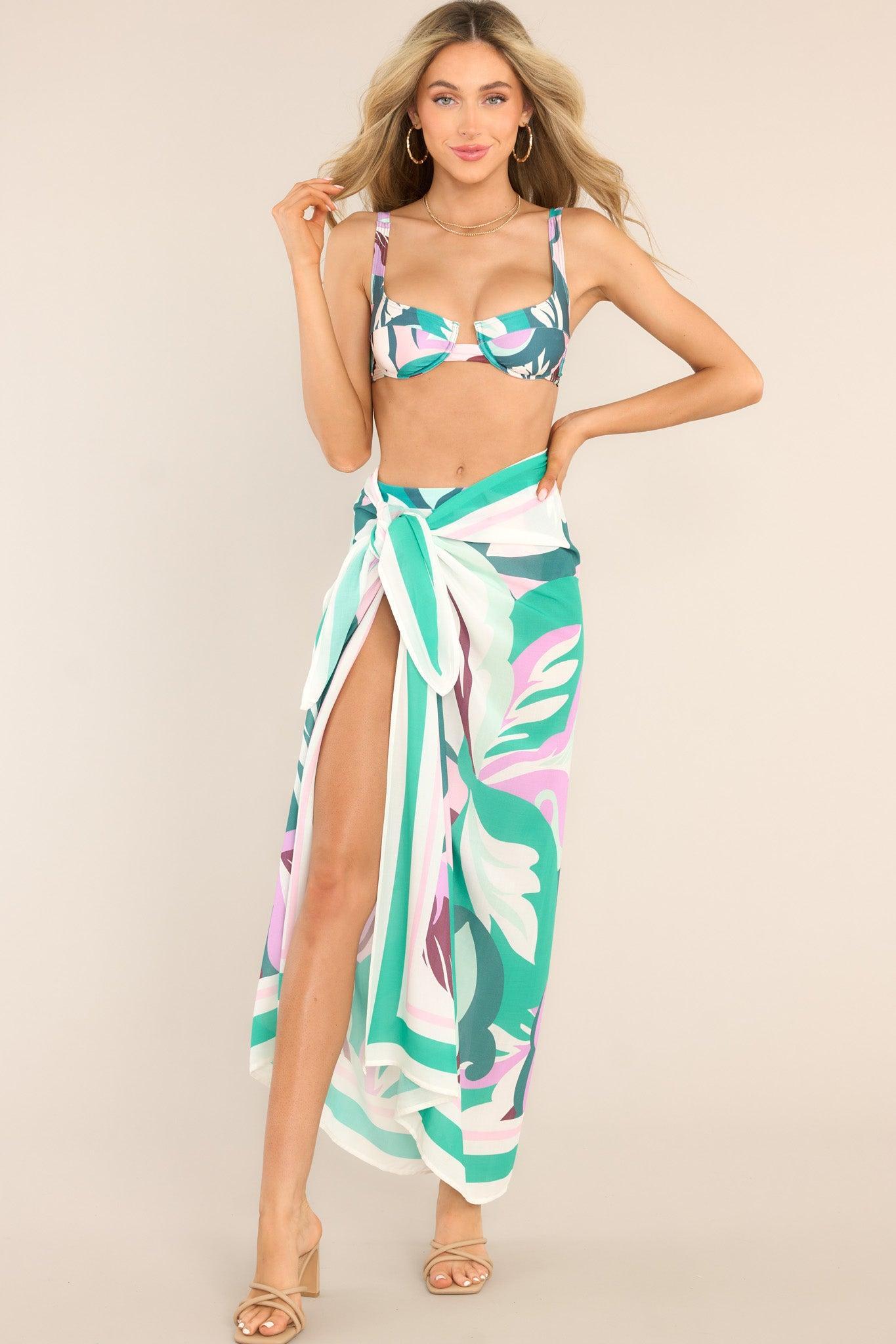 MINKPINK Brisa Marina Sarong Swimwear Print Product Image