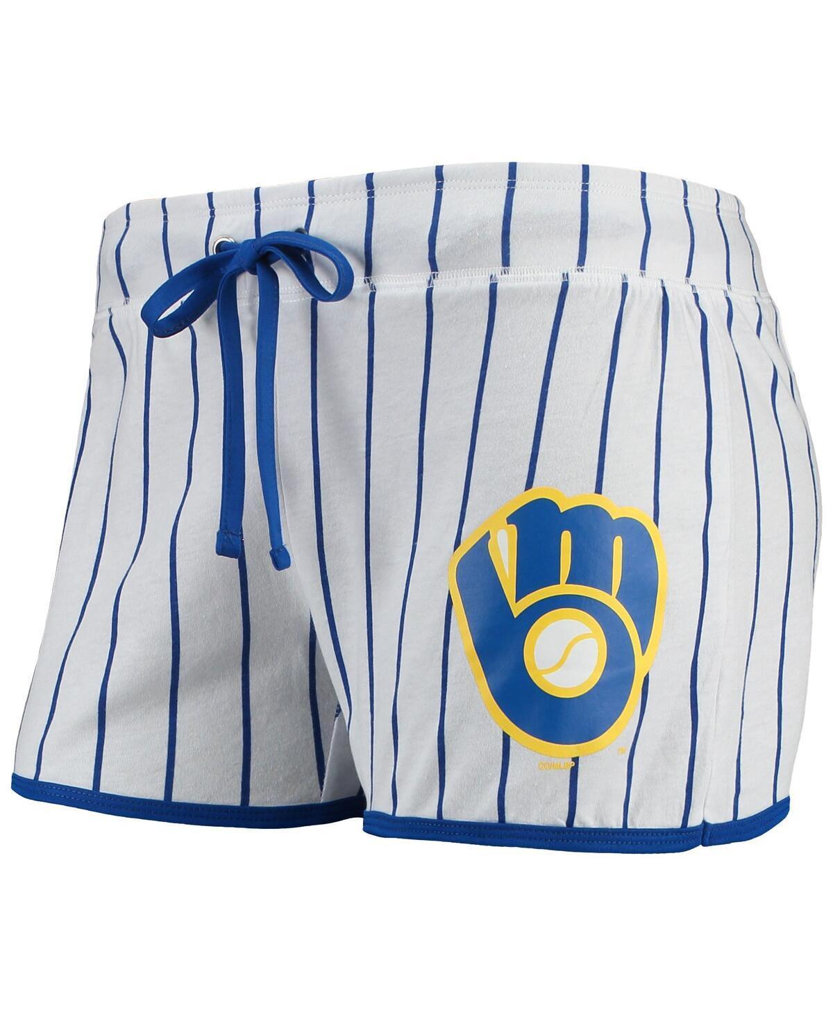 Womens Concepts Sport /Royal Milwaukee Brewers Vigor Sleep Shorts Product Image