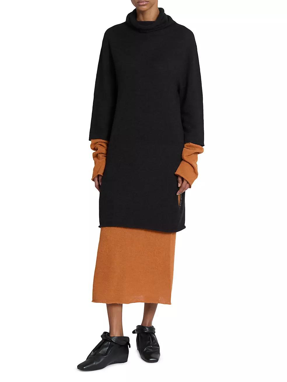 Interplay Alpaca-Blend Turtleneck Midi-Dress Product Image