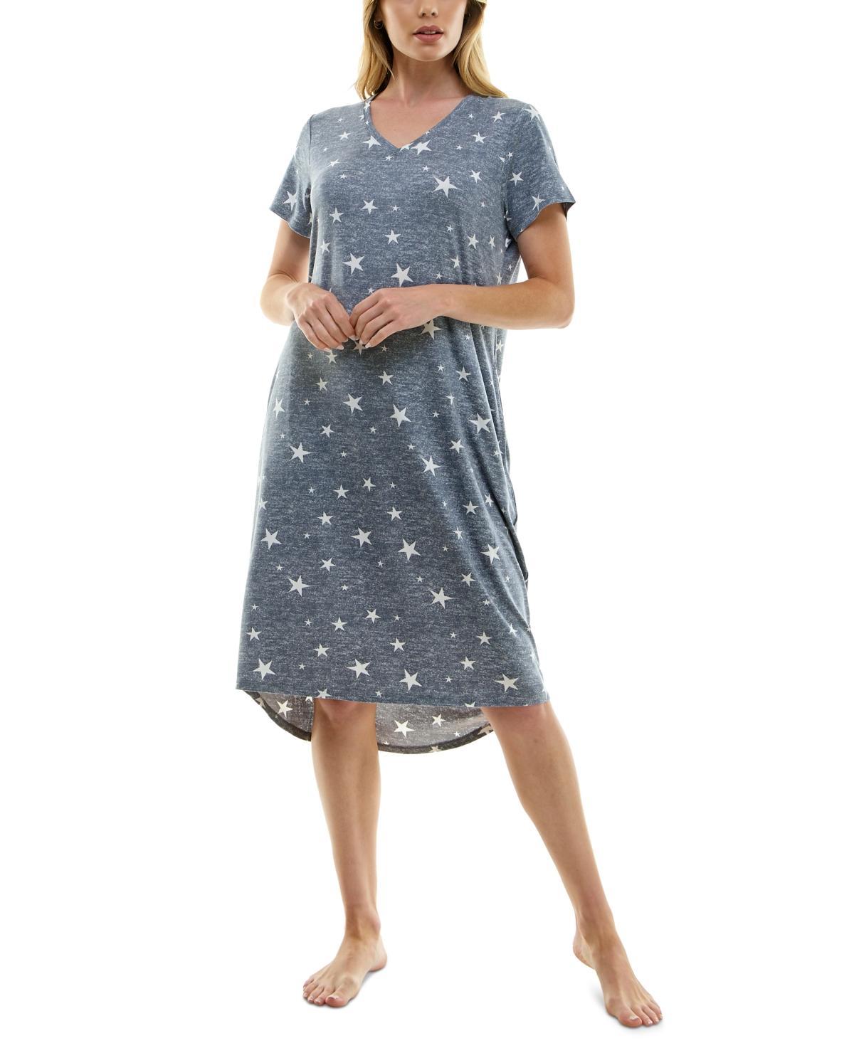 Womens Jaclyn Inc. V-Neck Sleepshirt Product Image