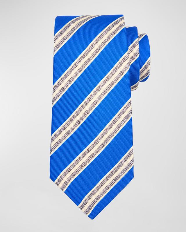 Men's Silk Double Stripe Tie Product Image