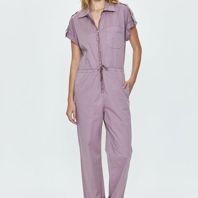 Jordan Zip Front Jumpsuit- Lilac Dust Product Image