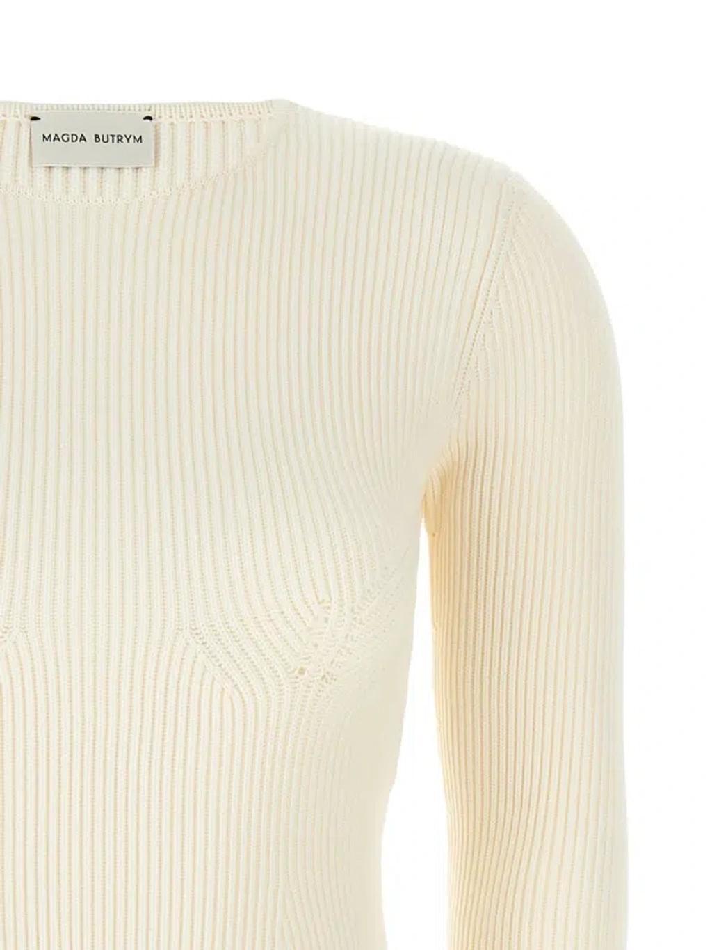 MAGDA BUTRYM 07 Sweater In White Product Image