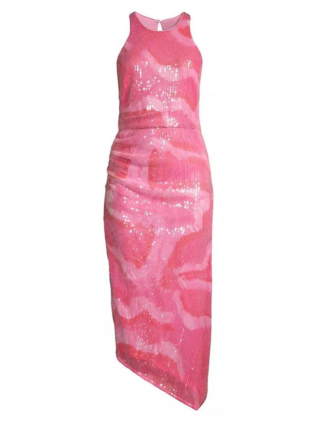 Perla Sequin Asymmetric Maxi Dress Product Image