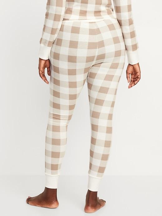 High-Waisted Waffle Pajama Leggings Product Image