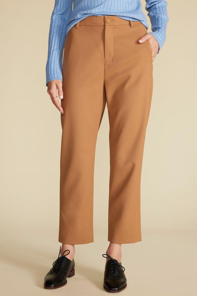 Taper Tailored Ankle Trouser - Camel Product Image