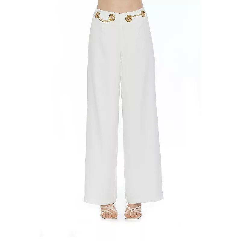 Womens ALEXIA ADMOR Cassie Wide Leg Mid Rise Pants Product Image