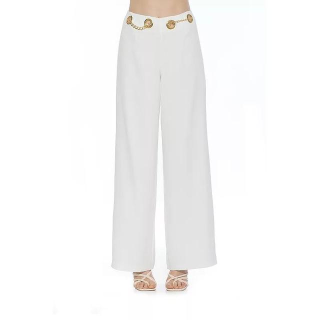 Womens ALEXIA ADMOR Cassie Wide Leg Mid Rise Pants Product Image