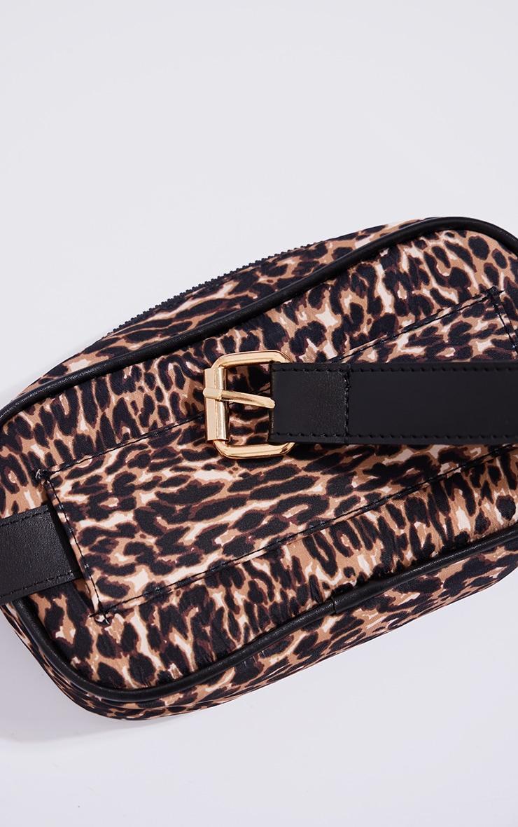 Leopard Print Nylon Rectangular Fanny Pack Product Image