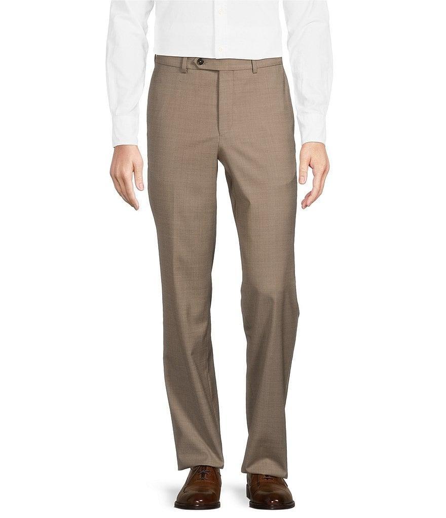 Cremieux Modern Fit Flat Front Sharkskin Pattern Dress Pants Product Image