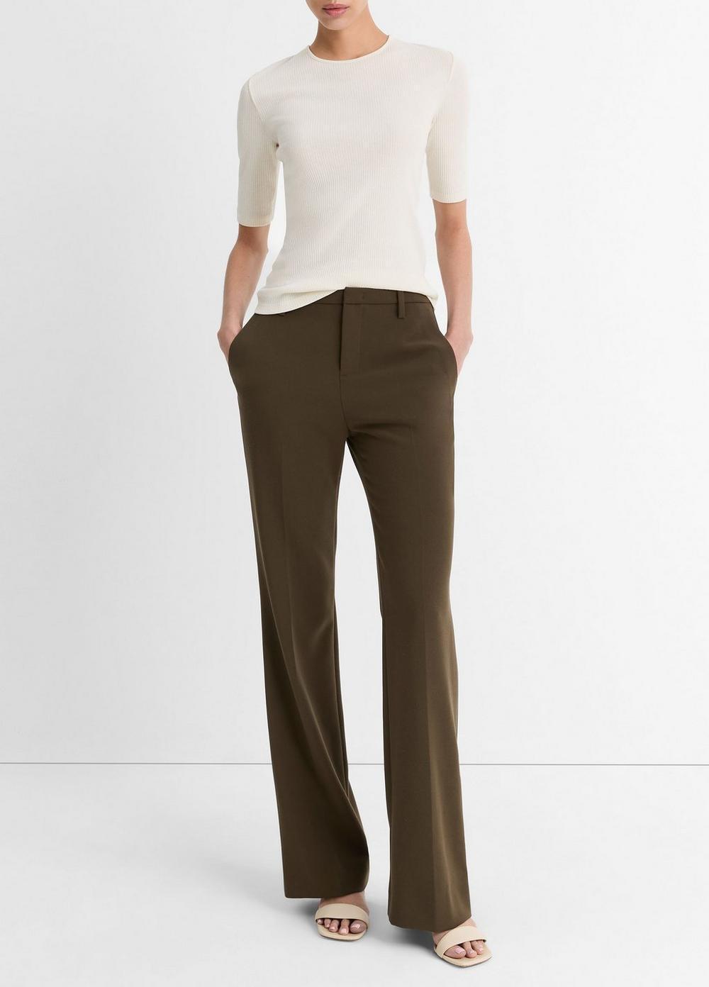 Mid-Rise Tailored Flare Pant Product Image