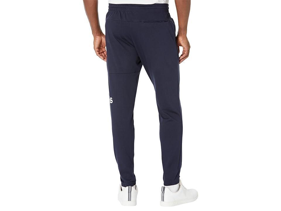 Mens adidas Essentials Badge of Sport Jersey Tapered Pants Dark Blue Product Image