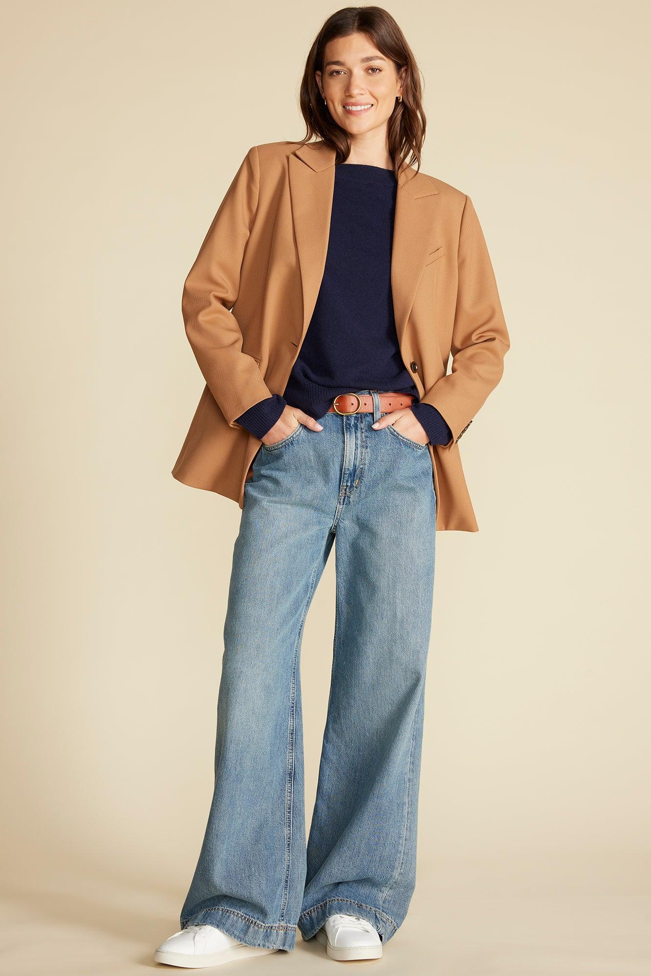 Alix Boyfriend Blazer - Camel Product Image