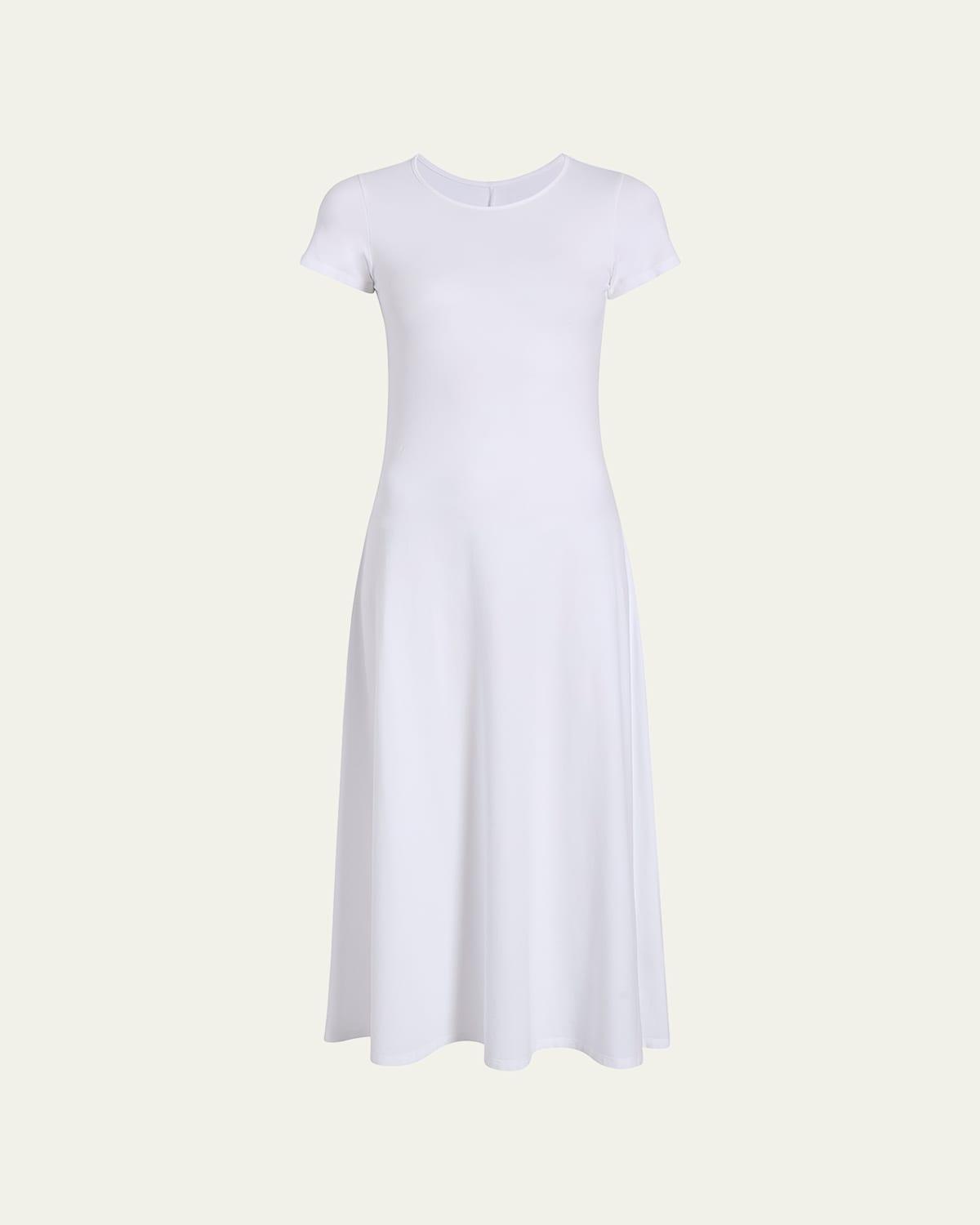 Womens Short-Sleeve Jersey Midi-Dress Product Image