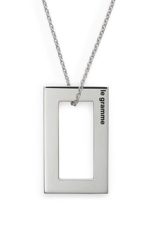 Mens Unisex 3.4G Polished & Brushed Sterling Silver Necklace Product Image