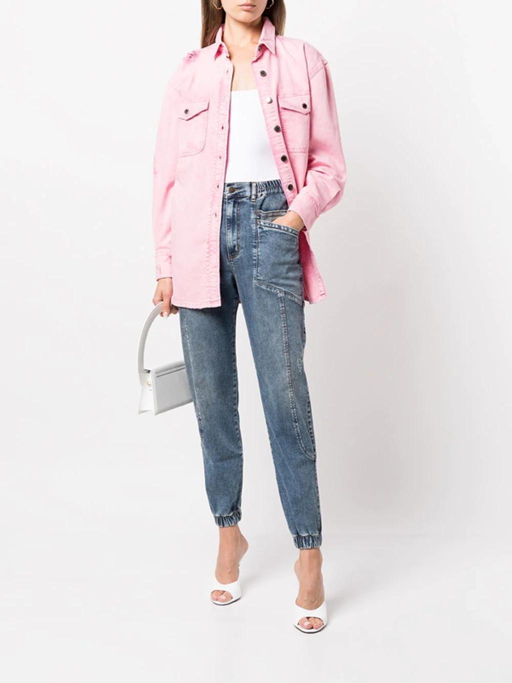 RETROFÉTE Doreen Denim-shirt In Pink Product Image