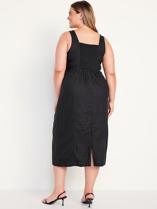 Sleeveless Square-Neck Midi Dress Product Image