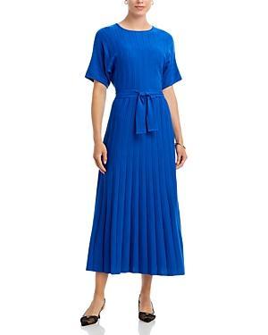 Womens Rib-Knit Belted Maxi Dress Product Image