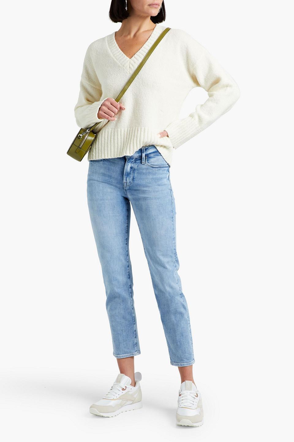 Le Nouveau Bio Straight-leg Mid-rise Stretch-organic Denim Jeans In Aura Product Image