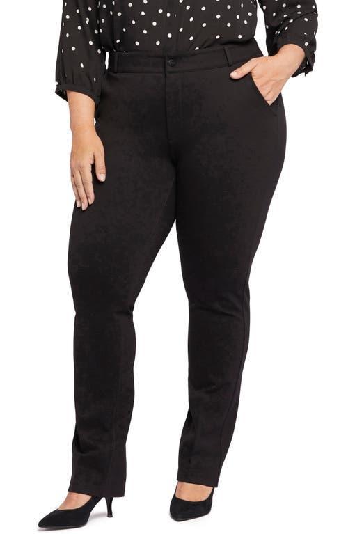 NYDJ Plus Size Classic Trouser Slim Straight Ponte Pants Product Image