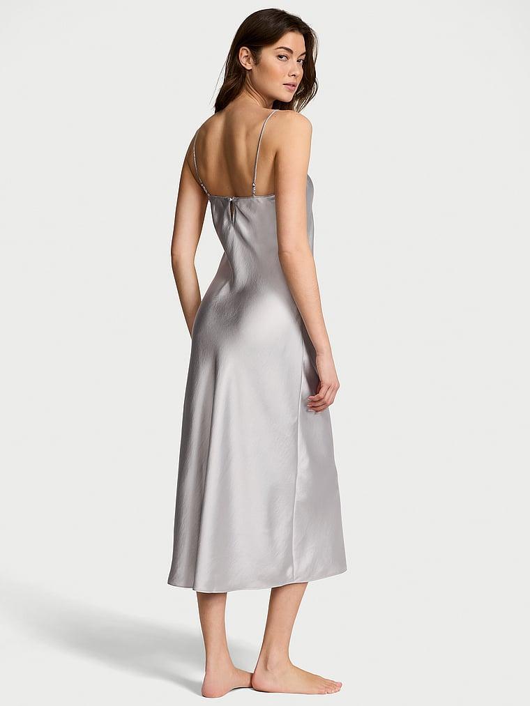 Luxe Satin Long Slip Dress Product Image