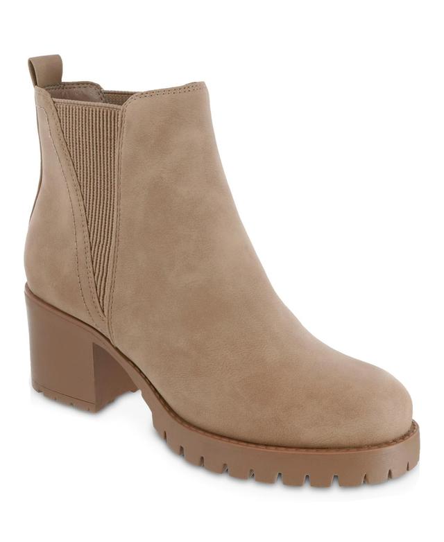 Mia Womens Jody Lug Sole Chelsea Booties Product Image