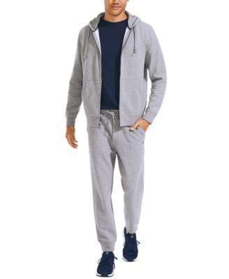 Nautica Mens Super Soft Fleece Full Zip Hoodie Sweatshirt Jogger Pants Product Image