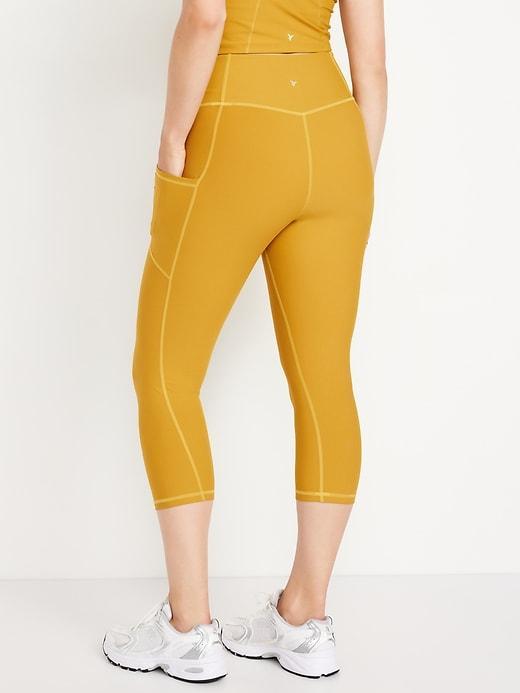 High-Waisted PowerSoft Crop Leggings Product Image