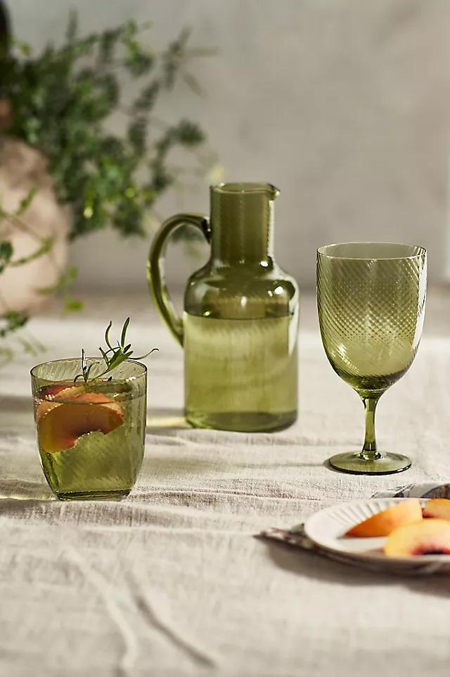 Green Ripple Glassware Collection Product Image