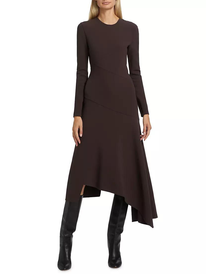 Wool Handkerchief Midi-Dress Product Image