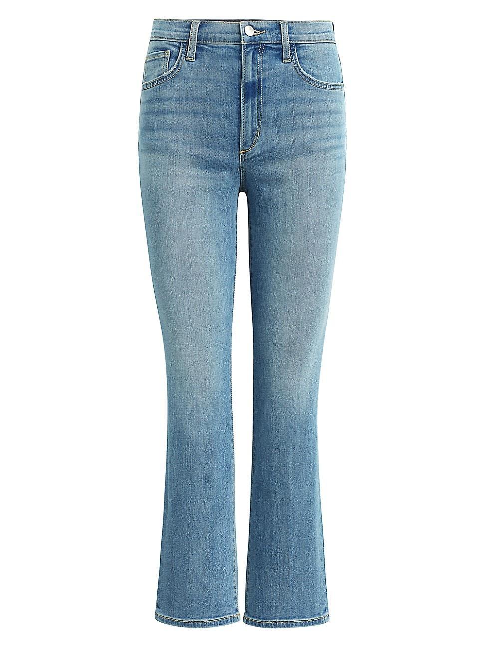 Womens Callie Cropped Stretch Boot-Cut Jeans Product Image