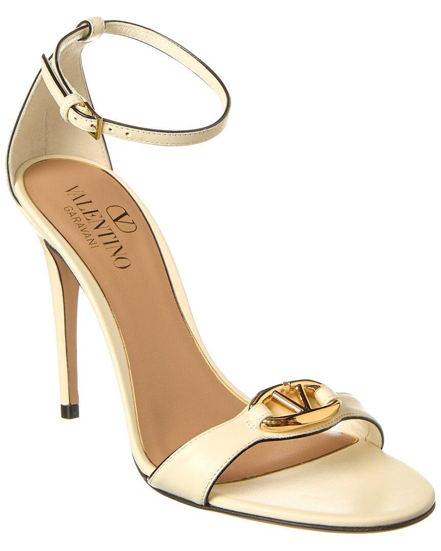 VALENTINO GARAVANI Valentino Vlogo Signature Leather Sandal In White product image